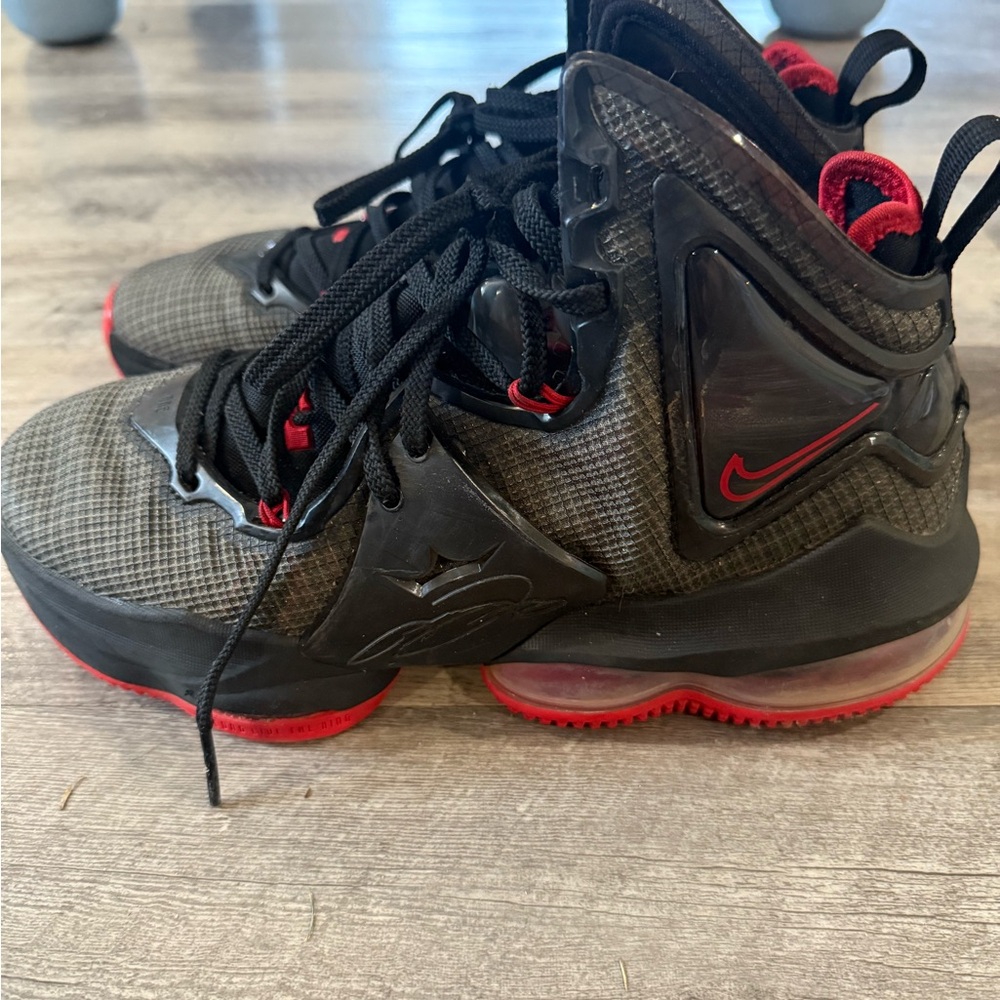 Nike Lebron Black and Red Sneakers